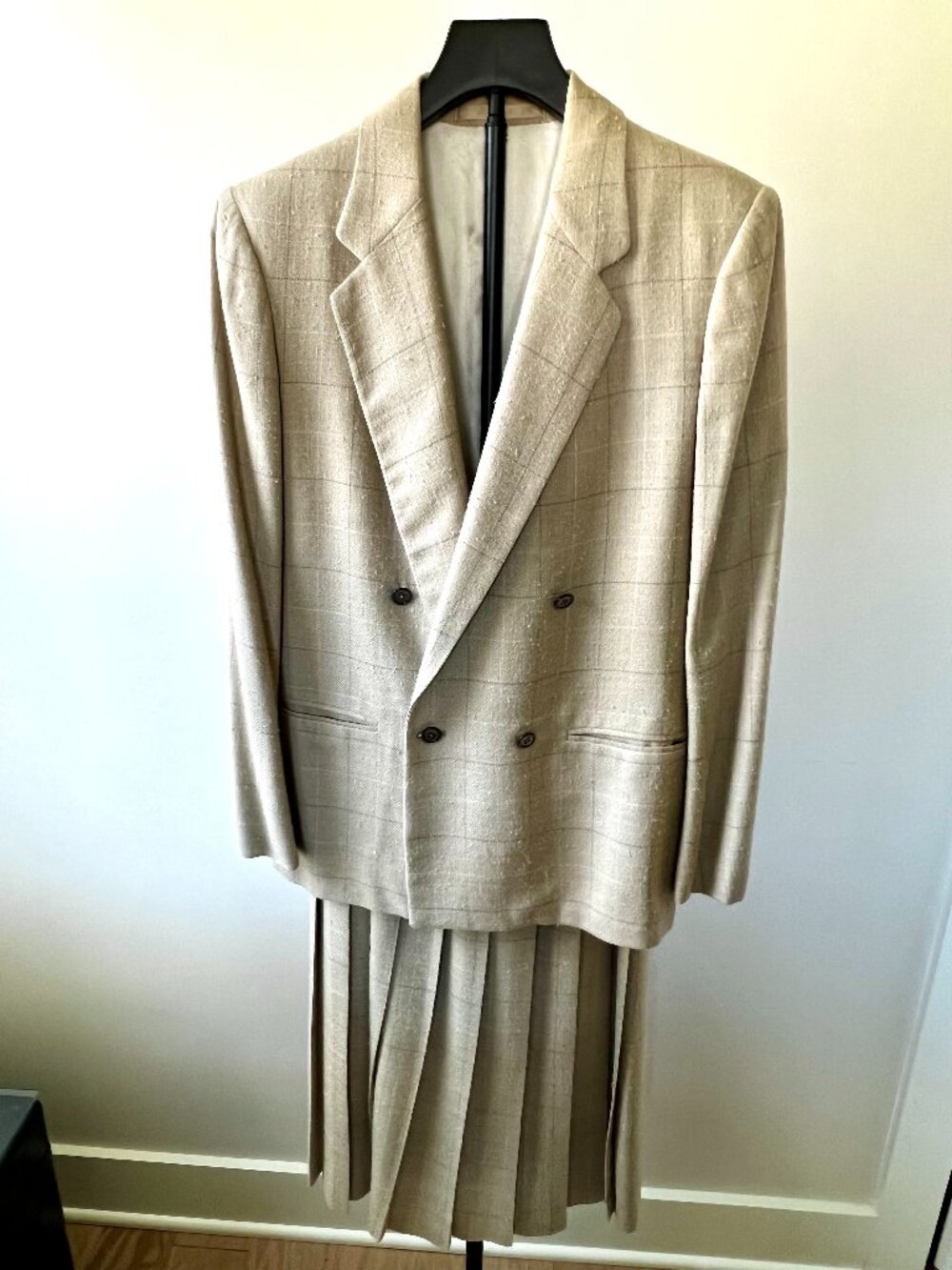 Nordstrom Private Tailoring Label SUIT - Irish Linen-Wool - Vintage 2 pieces